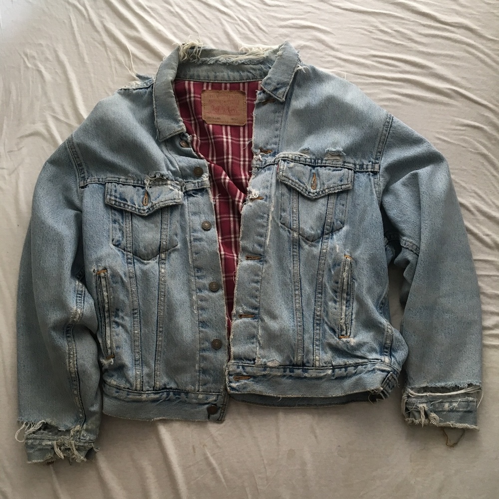 Distressed Denim Jacket